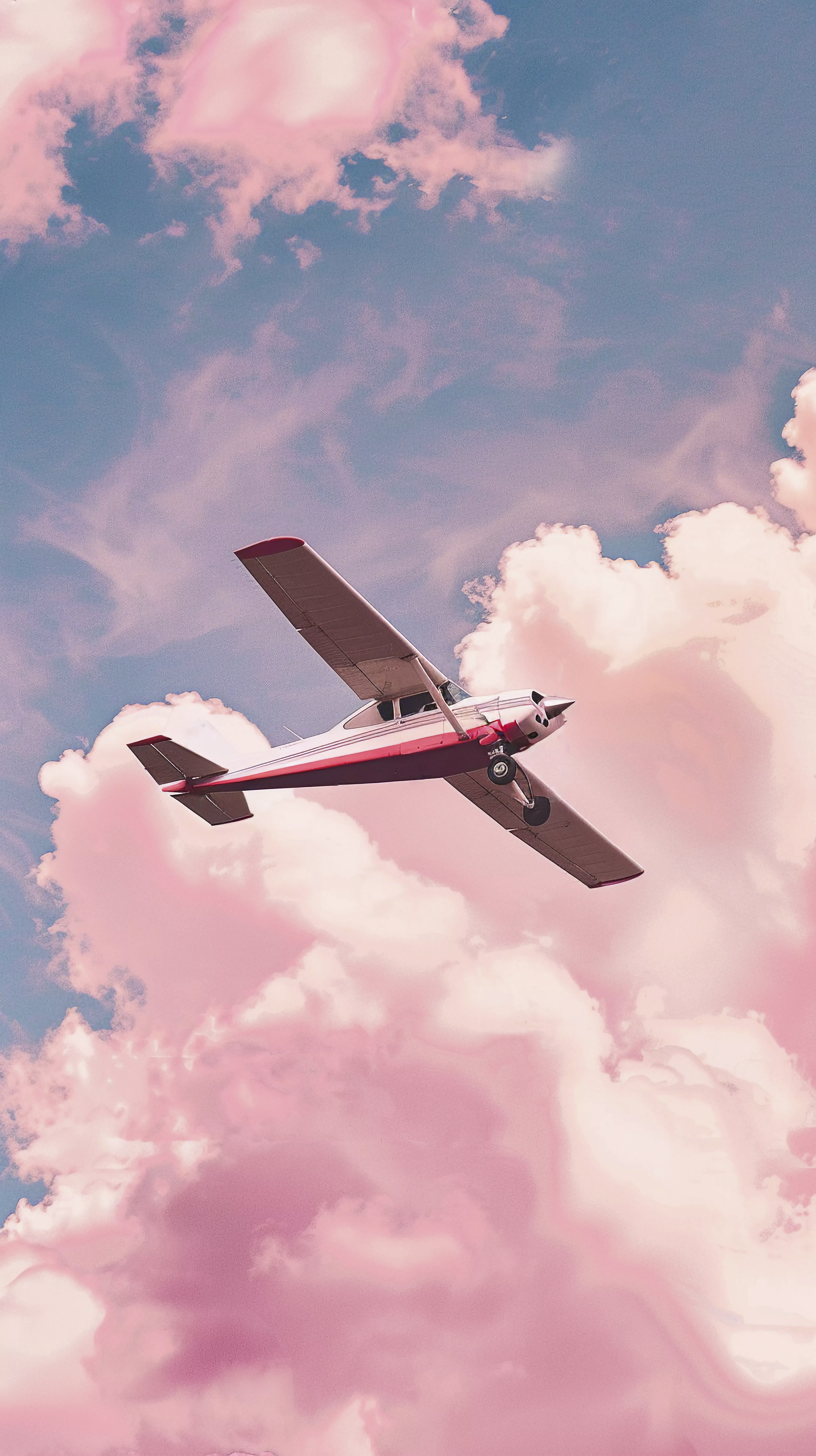 Open blue sky with calm clouds